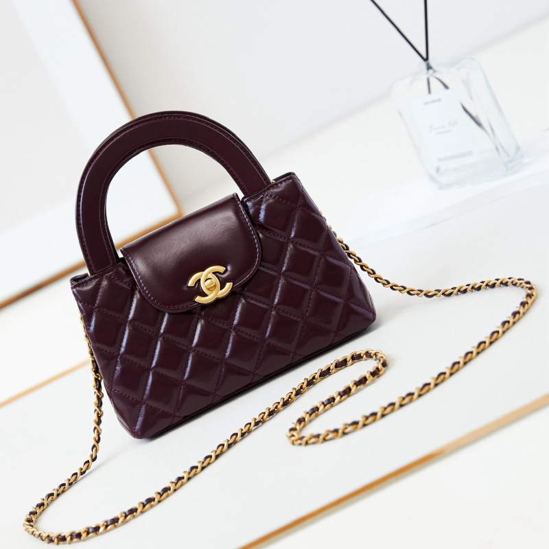 Ch*el top handle bags